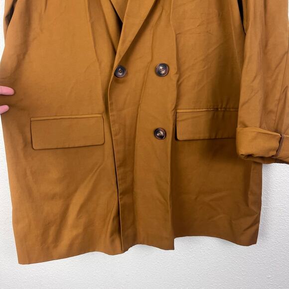 Elizabeth and James Oversized Double Breasted Blazer Jacket XXL Camel - Picture 6 of 7